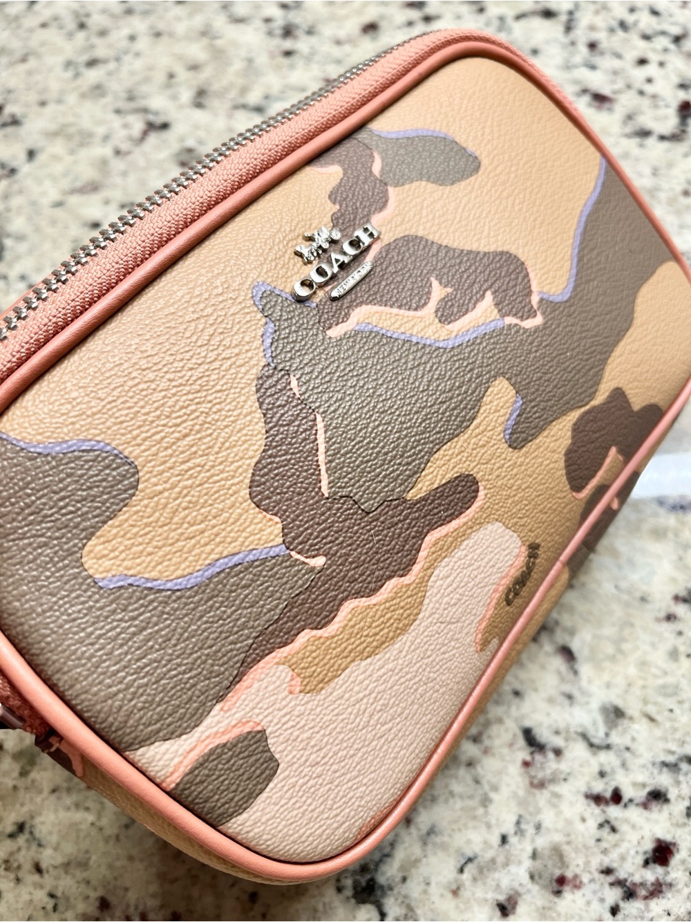 Coach Multicolor Camouflage Coated Crossbody Bag NWOT - Picture 3 of 10